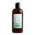 Brown shampoo bottle with a label on a white background