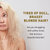 Woman with blonde hair looking concerned, text about tired blonde hair.