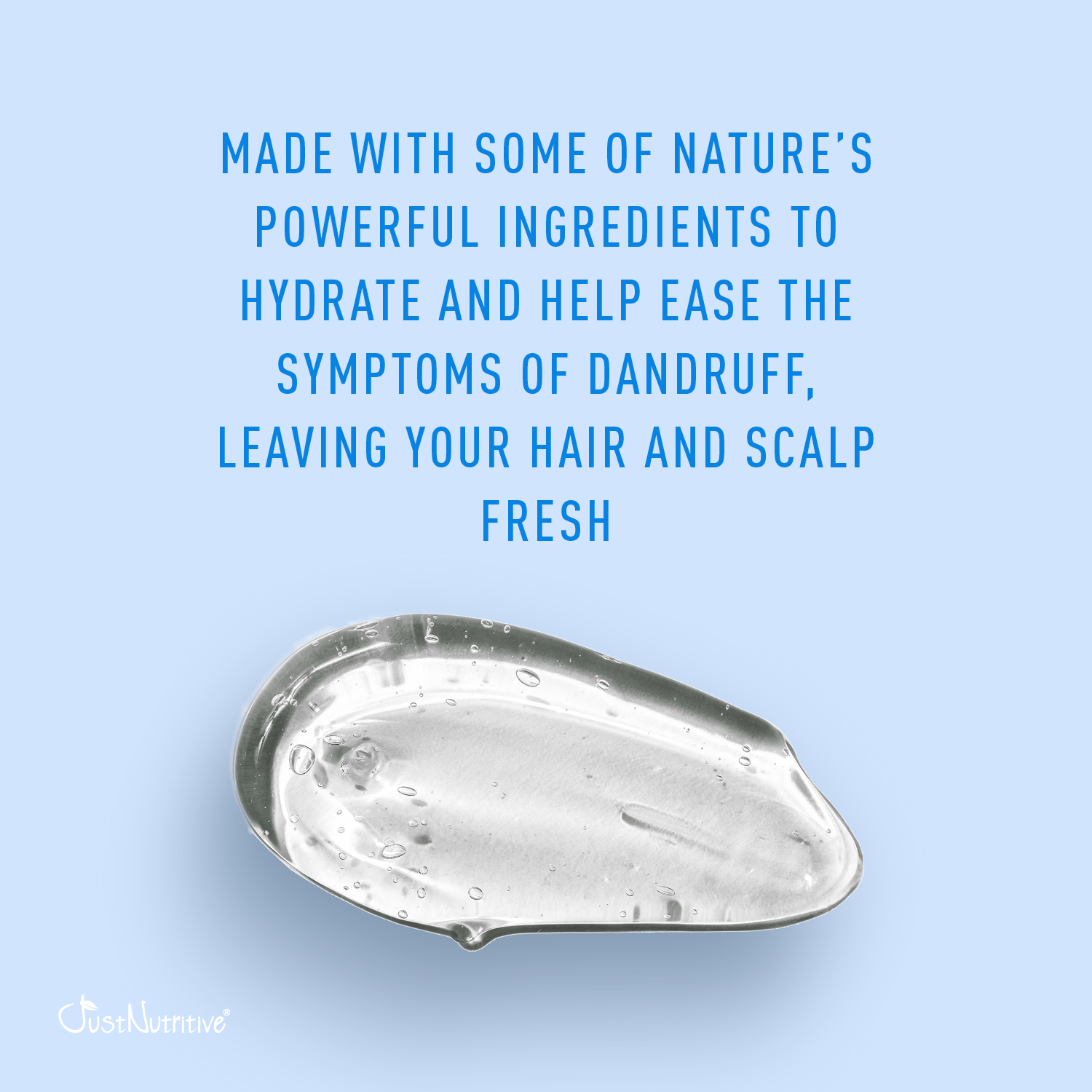 Metallic soap bar with text on a light blue background