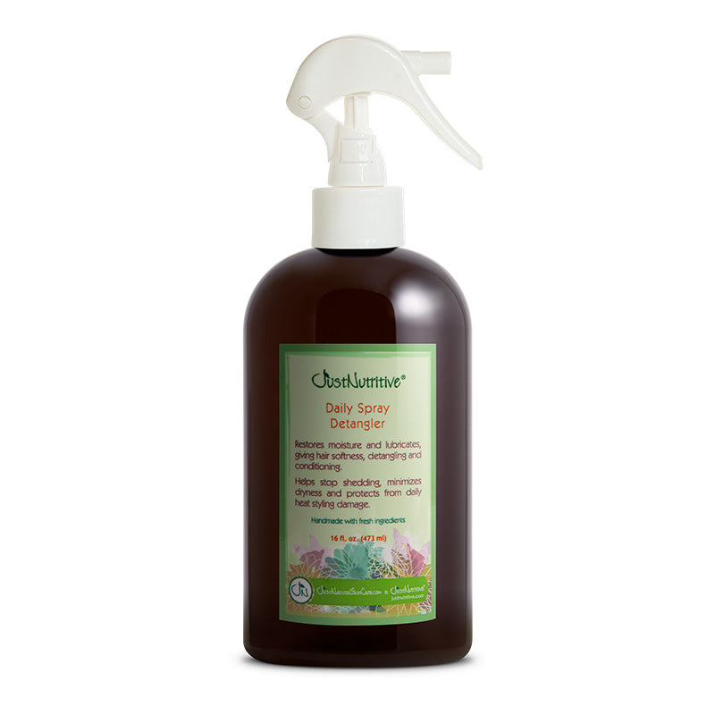 Brown bottle with white spray nozzle on a white background