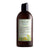 Brown shampoo bottle with a label on a white background