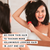 Woman using a hair volumizer product in front of a mirror with text overlay.