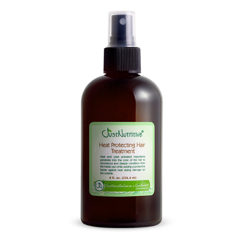 Brown spray bottle with a label on a white background