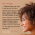 Woman with curly hair on a beige background with text about hair care product