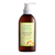 Brown bottle of peppermint foot lotion with a pump on a white background