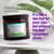 Just Nutritive pre-wash hair treatment jar on a white surface with text about hair care.