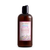 Brown shampoo bottle with a label on a white background