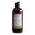 Brown shampoo bottle with label on a white background