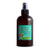 Brown bottle with a green label on a white background