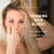 Woman with thinning hair looking distressed, with text about hair care solutions.