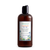 Brown bottle of hair conditioner with a label on a white background