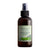 Brown spray bottle with a green label on a white background