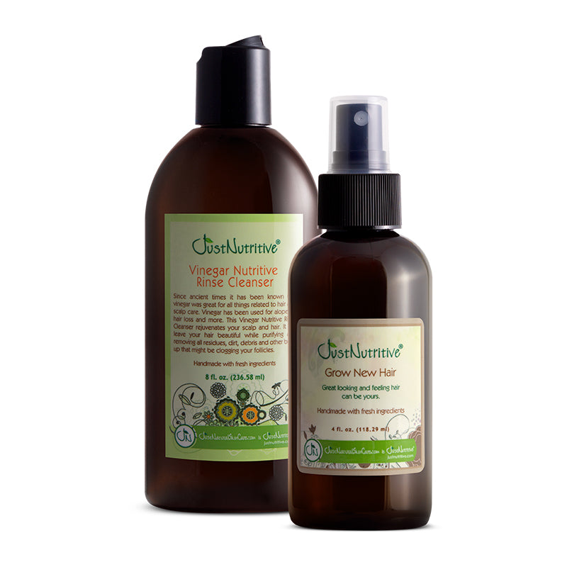Grow New Hair Treatment & Vinegar Nutritive Rinse Cleanser